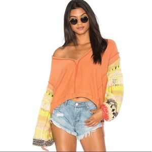NWOT Free People Reminiscent Pullover